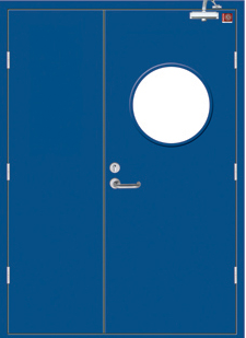 鋼質(zhì)防火門(mén)-子母帶亮窗