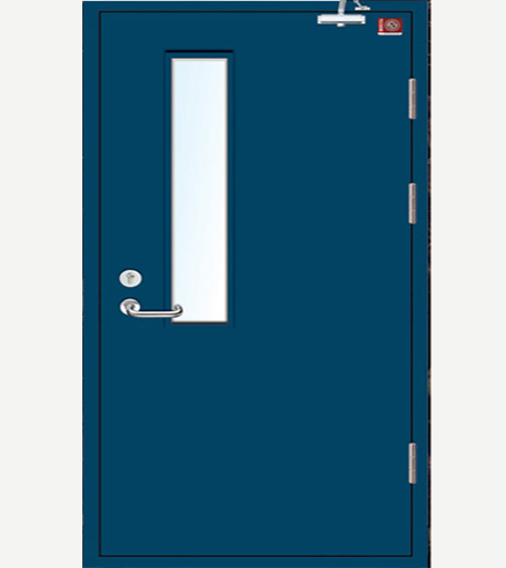 鋼質(zhì)防門(mén)-單開(kāi)帶亮窗